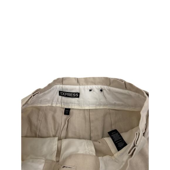 Express High Waist Tie Belt Khaki Casual Dress Pants Size Women's 00 - Picture 3 of 3